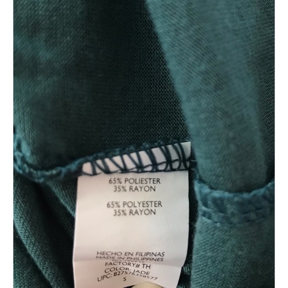 Daisy Fuentes Moda Women’s Short Sleeve Jade Pleated Top Size Small - Picture 4 of 6